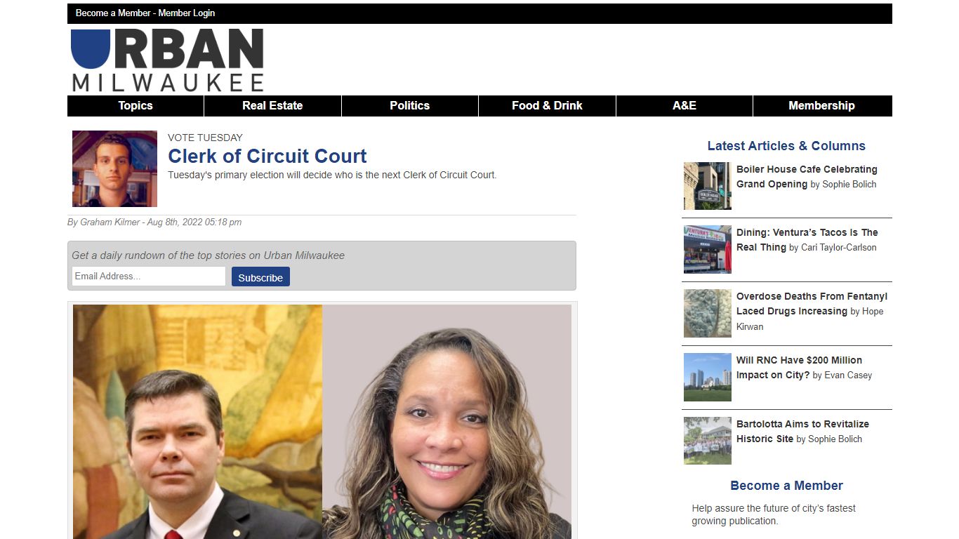 Vote Tuesday: Clerk of Circuit Court » Urban Milwaukee